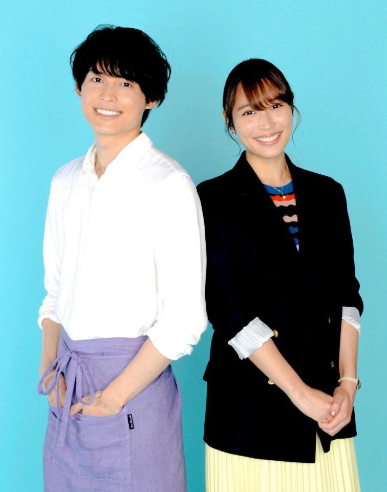 　ドラマ「恋なんて、本気でやってどうするの？」で共演する広瀬アリス（右）と松村北斗