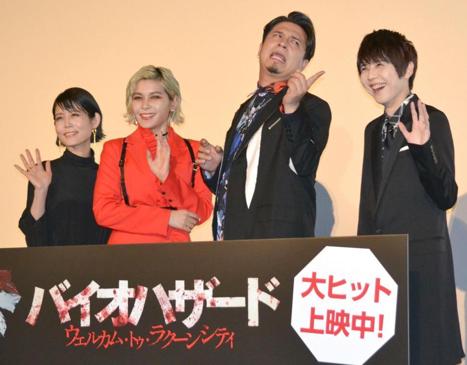 （左から）沢城みゆき、ファイルーズあい、木村昴、梶裕貴