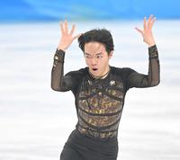 　熱演する鍵山優真（撮影・高部洋祐）