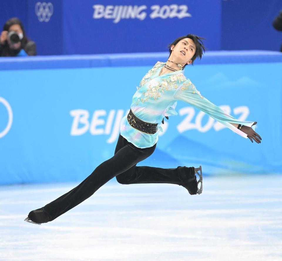 羽生結弦 ４回転半成功へ確かな一歩 国内初！公式練習で１２度挑戦/スポーツ/デイリースポーツ online