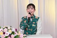 　会見に出席したまやお姉さん＝ＮＨＫ