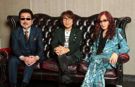 　結成から４８年、いつまでも仲の良さは変わらないＴＨＥ　ＡＬＦＥＥ（左から）桜井賢、坂崎幸之助、高見沢俊彦（撮影・中島達哉）