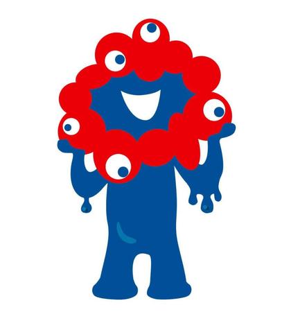 　公式キャラクターに選ばれた最優秀作品（日本国際博覧会協会提供）