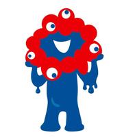 　公式キャラクターに選ばれた最優秀作品（日本国際博覧会協会提供）