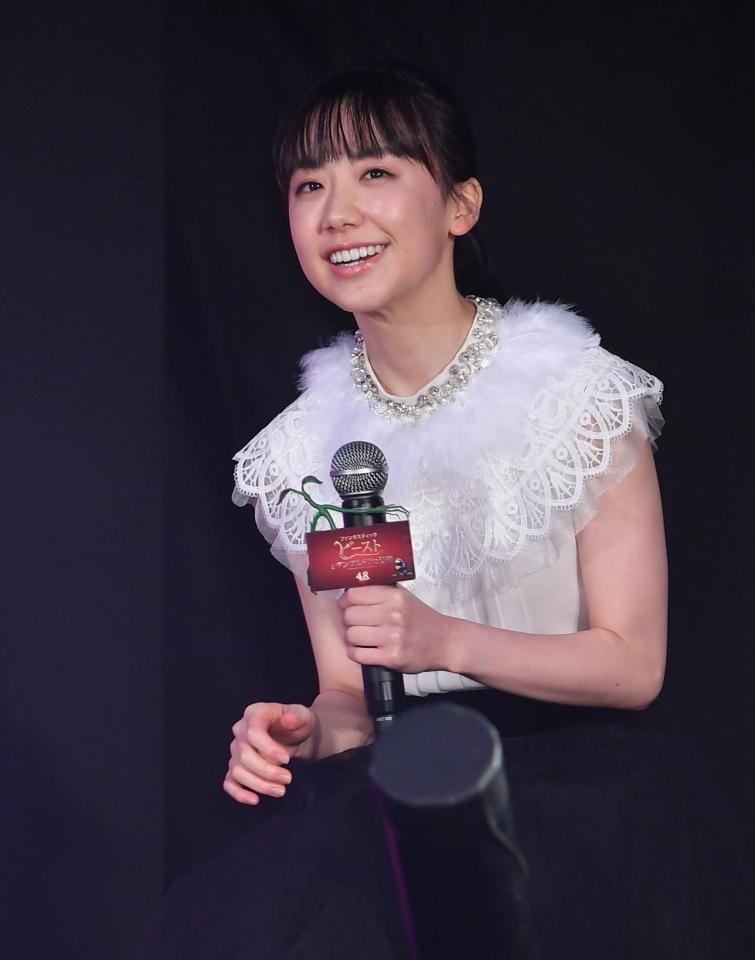 　イベントに登場する芦田愛菜＝都内（撮影・西岡正）