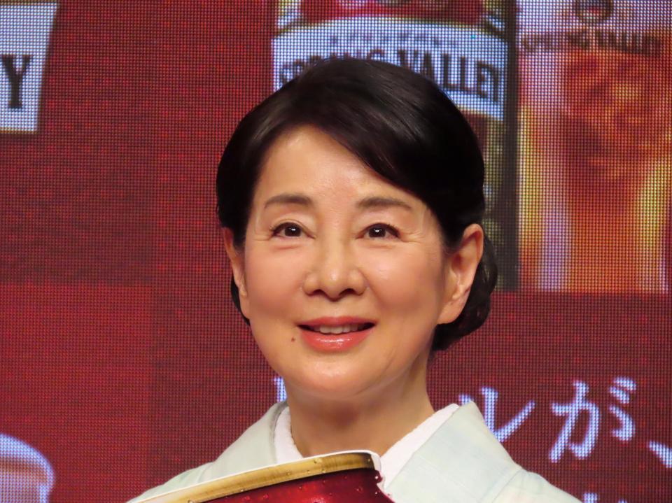 「新スプリングバレー」完成披露発表会に出席した吉永小百合＝都内