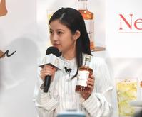 　「キリンウイスキー　陸」新発売記念発表会に登場した今田美桜