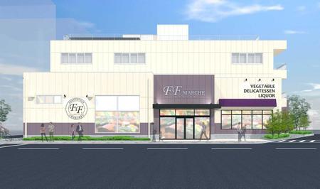 　「スーパー玉出」の運営会社が兵庫県芦屋市に出店する新業態店舗「Ｆ．Ｆ．マルシェ芦屋」のイメージ