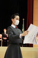 宝塚音楽学校１１０歓迎の辞　在校生代表・山田早瀬さん