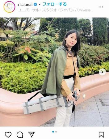 宇内梨沙アナのインスタグラム＠ｒｉｓａｕｎａｉより