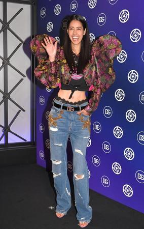 チョウのような衣装で登場した森泉＝東京・ＺｅｒｏＢａｓｅ渋谷（撮影・出月俊成）