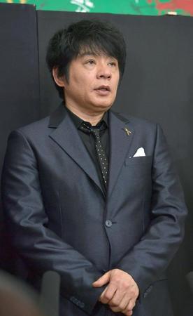 出演後に会見するＡＳＫＡ（撮影・佐々木彰尚）