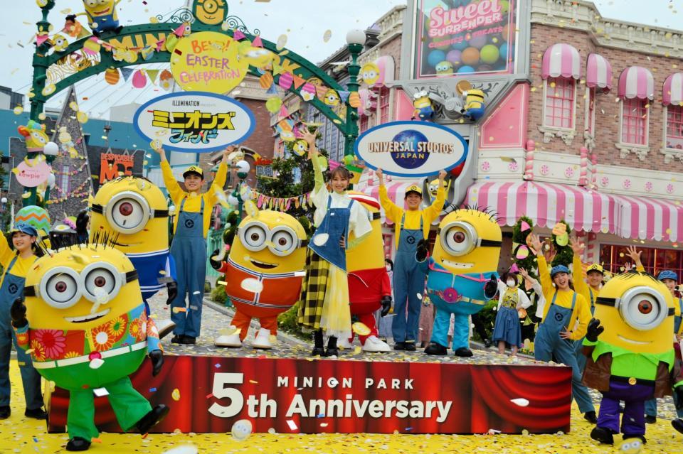 ＵＳＪ「ミニオン・パーク」オープン５周年アニバーサリー・イベントに出演したＬｉＳＡ