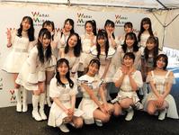 　（前列左から）川上千尋、上西怜、渋谷凪咲、小嶋花梨らＮＭＢ４８メンバー