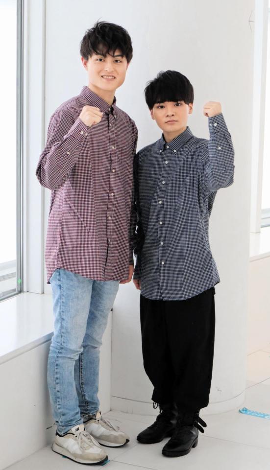 関西ジャニーズJr.の福井宏志朗（左）と奥村颯太