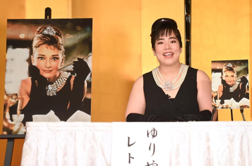 　イベントに登場したゆりやんレトリィバァ（撮影・高石航平）