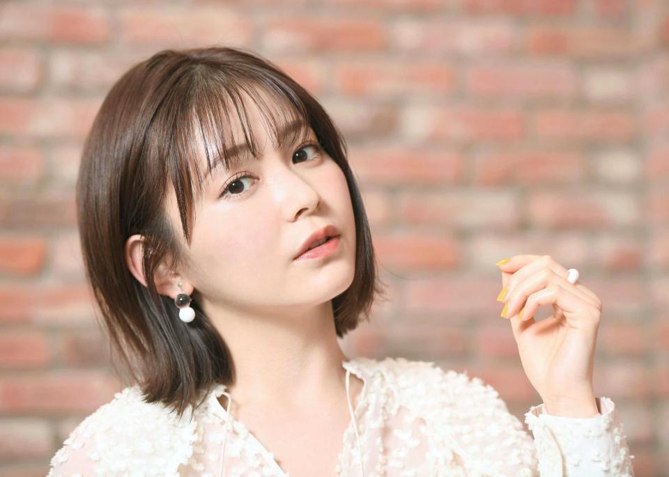 　長かった髪をカットし、本格的に女優に挑戦する久間田琳加（撮影・金田祐二）