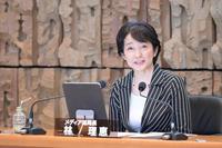 メディア総局長に就任し、初めてメディア総局長会見に出席する林理恵氏＝東京・渋谷のＮＨＫ