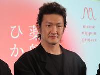 新プロジェクト「ｍｅｍｅ　ｎｉｐｐｏｎ　ｐｒｏｊｅｃｔ」の第１弾「第一章『薬師寺ひかり響夜-ｉｎｏｒｉ-』～歌舞伎と灯りと響きの夕べ～」記者会見に出席した中村獅童＝都内