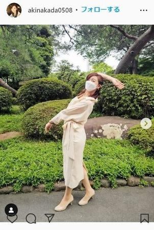 　中田有紀アナのインスタグラム＠ａｋｉｎａｋａｄａ０５０８より