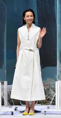 　映画「ジュラシック・ワールド／新たなる支配者」の緊急シンポジウムに登場した木村佳乃（撮影・佐々木彰尚）