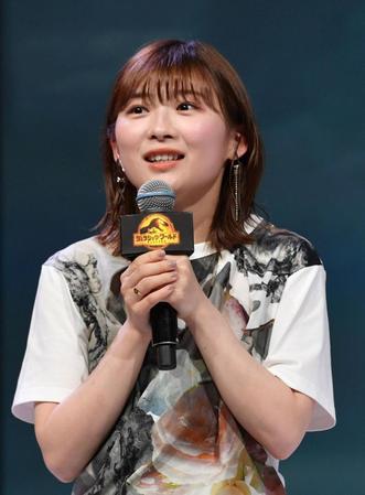 　映画「ジュラシック・ワールド／新たなる支配者」緊急シンポジウムに登場した伊藤沙莉（撮影・佐々木彰尚）