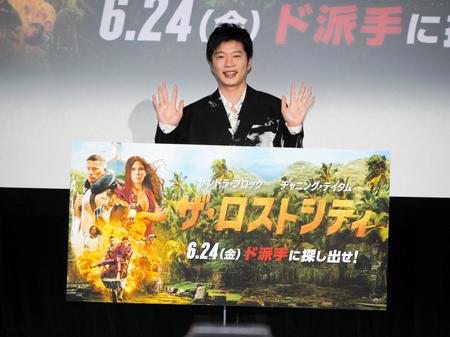 イベントに登壇した田中圭＝都内