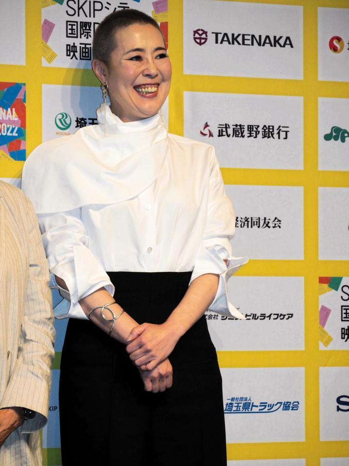 　イベントに登壇した寺島しのぶ＝都内