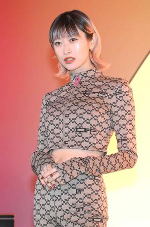 　フォトコールに登場した山田優（撮影・堀内翔）