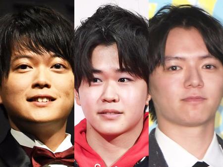 　（左から）松丸亮吾、鈴木福、濱田龍臣