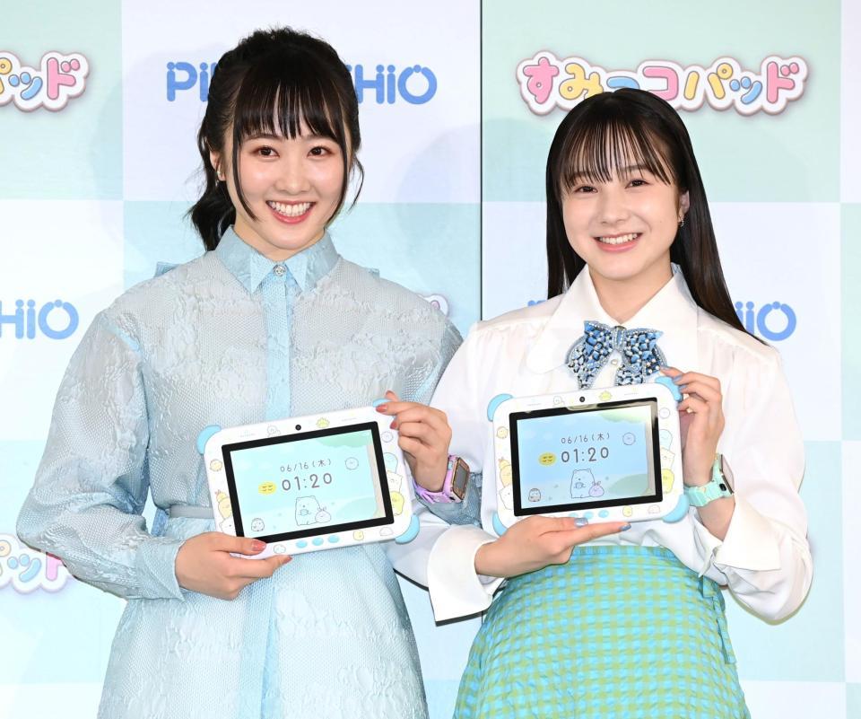 　イベントに登場した本田望結（左）と本田紗来（撮影・高石航平）