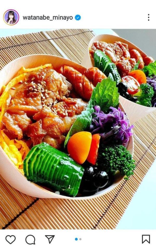 　渡辺美奈代のインスタグラム＠ｗａｔａｎａｂｅ＿ｍｉｎａｙｏより