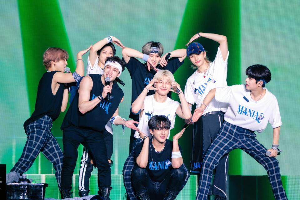 　大規模ワールドツアーの東京公演を行ったＳｔｒａｙ　Ｋｉｄｓ（撮影：田中聖太郎）