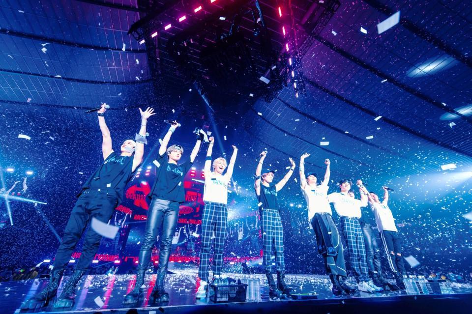 　大規模ワールドツアーの東京公演を行ったＳｔｒａｙ　Ｋｉｄｓ（撮影：田中聖太郎）