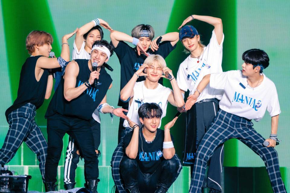 　大規模ワールドツアーの東京公演を行ったＳｔｒａｙ　Ｋｉｄｓ（撮影：田中聖太郎）