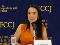 　東京五輪公式映画「東京２０２０オリンピック　ＳＩＤＥ：Ｂ」の記者会見に出席した河瀬直美監督＝都内