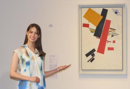 　「ルートヴィヒ美術館展　２０世紀美術の軌跡-市民が創った珠玉のコレクション」のオフィシャルサポーター就任会見に出席したトラウデン直美＝東京・国立新美術館