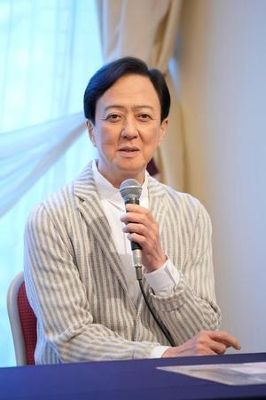 　取材会を行った坂東玉三郎