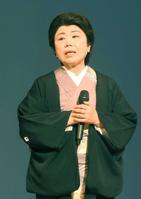 　公演への思いを語る藤山直美＝東京・新橋演舞場