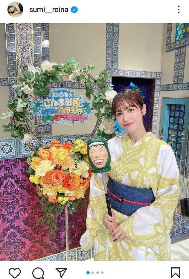 　鷲見玲奈のインスタグラム＠ｓｕｍｉ＿ｒｅｉｎａより