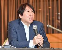 　安倍元首相の事件について会見する紀藤正樹弁護士（撮影・伊藤笙子）