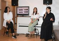トークセッションを行う（左から）浜中聡子総院長、田中理恵さん、だいたひかる（撮影・石井剣太郎）