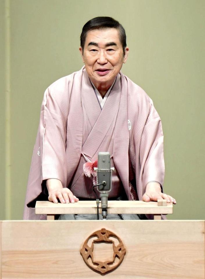 　独演会を行った桂文枝