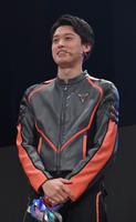 　イベントに登場した松本大輝（撮影・佐々木彰尚）