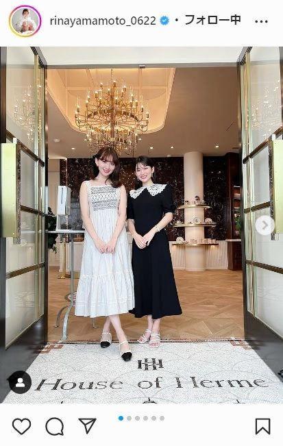 　山本里菜アナウンサーのインスタグラム＠ ｒｉｎａｙａｍａｍｏｔｏ＿０６２２より