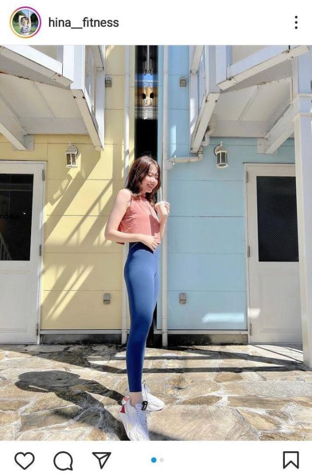 波田妃奈のインスタグラム＠ｈｉｎａ＿ｆｉｔｎｅｓｓより
