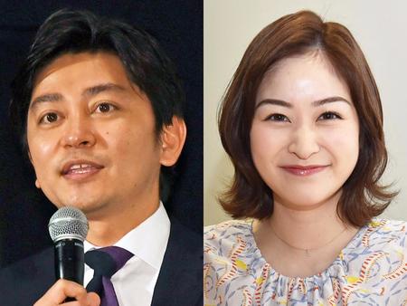 森圭介アナ（左）と岩田絵里奈アナ