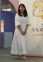 報道内覧会に出席した安めぐみ