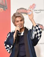 　笑顔でトークする森内寛樹＝ホテル雅叙園東京（撮影・西岡正）