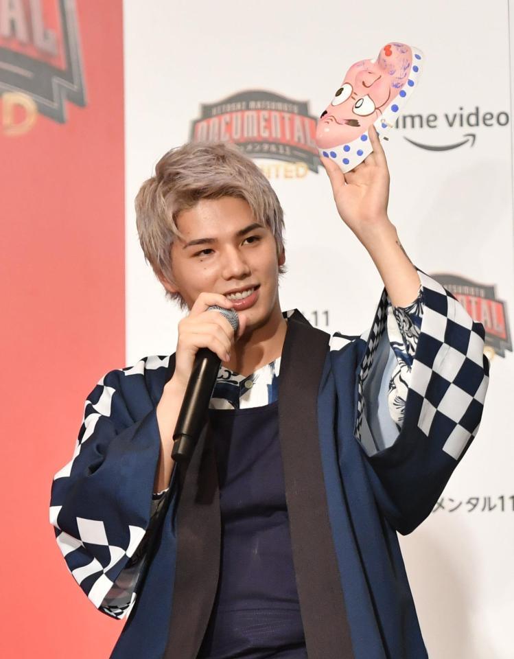 　笑顔でトークする森内寛樹＝ホテル雅叙園東京（撮影・西岡正）